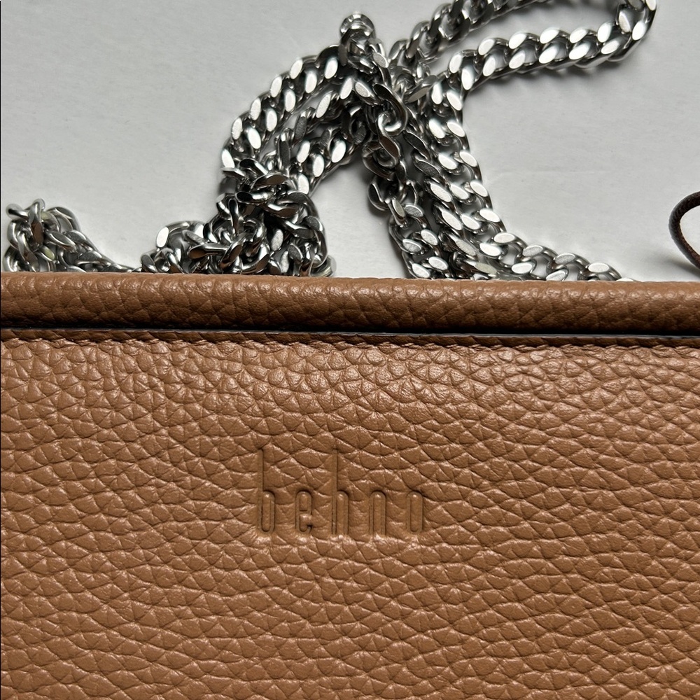 NWT BEHNO FRIDA MINI CROSSBODY BAG IN ALMOND - Picture 5 of 7